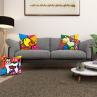 Kit 3 Almofadas Cheias Coloridas Sala Quarto Pop Art 40cm