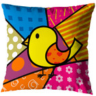 Kit 3 Almofadas Cheias Coloridas Sala Quarto Pop Art 40cm