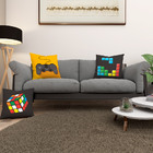 Kit 3 Almofadas Cheias Decoração Quarto Menino 40cm Zíper