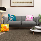 Kit 3 Almofadas Cheias Flores Sala Sofá 40cm Decoração