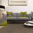 Kit 3 Almofadas Cheias Geométrico 40cm Sala Quarto Zíper