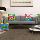 Kit 3 Almofadas Cheias Quarto Pop Infantil 40cm Com Zíper