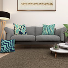 Kit 3 Almofadas Cheias Sala Quarto 40cm Azul Com Zíper