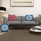 Kit 3 Almofadas Cheias Sala Quarto 40cm Mandalas Estampadas