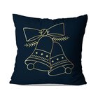 Kit 3 Almofadas De Natal Pinheiro E Sinos Natalinos