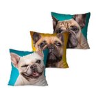 Kit 3 Almofadas Decorativa Dogs