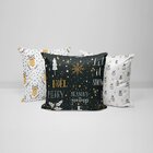 Kit 3 Almofadas Decorativas Be Merry 35x35cm