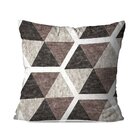 Kit 3 Almofadas Decorativas Geométrico Marrom