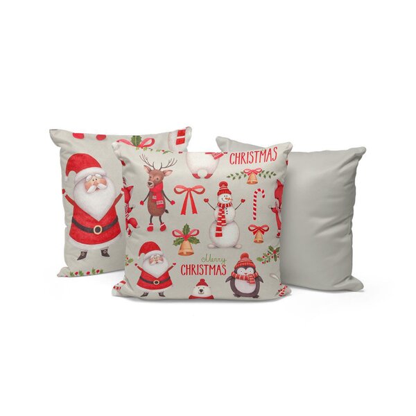 Kit 3 Almofadas Decorativas Merry Christmas Cute