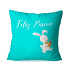 Kit 3 Almofadas Feliz Páscoa Azul