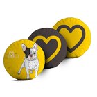 Kit 3 Almofadas Redondas I Love My Dog Único
