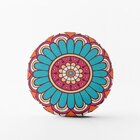 Kit 3 Almofadas Redondas Mandalas Único