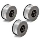 Kit 3 Arame Solda Mig Revestido Uso Sem Gás 0,8mm E71t-sg Rol