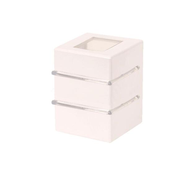 Kit 3 Arandela 2 Aletas 2 Fachos Soquete G9 Branca -plaslumi