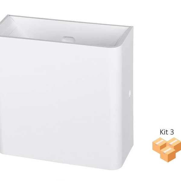 Kit 3 Arandela 3w 3000k Ip65 Branco Abs