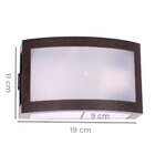 Kit 3 Arandela Finestra Policarbonato Marrom