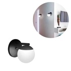 Kit 3 Arandela Globo Jabuticaba Vidro Parede Moon Alumínio G9