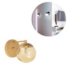 Kit 3 Arandela Globo Jabuticaba Vidro Parede Moon Alumínio G9