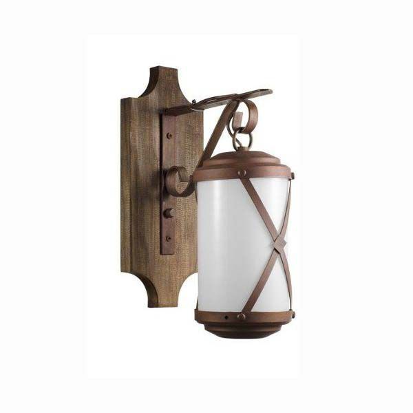 Kit 3 Arandela Rústica Madeira E Metal Império Madelustre Mar