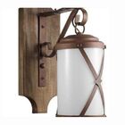 Kit 3 Arandela Rústica Madeira E Metal Império Madelustre Mar