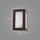 Kit 3 Arandela triangular em alumínio E27 Marrom st532