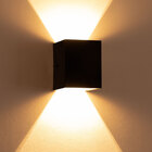 kit 3 Arandelas 2 fachos preta + 3 lâmpadas led g9 5w 3000k B