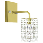 Kit 3 Arandelas De Cristal Legitimo Clearwall Dourada