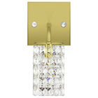 Kit 3 Arandelas De Cristal Legitimo Clearwall Dourada