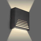 Kit 3 Arandelas Externa Slim 2 Focos M3 - Preta + Led G9