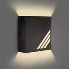 Kit 3 Arandelas Externa Slim 2 Focos M4- Preta + Led G9