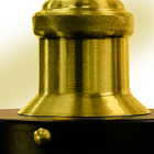 Kit 3 Arandelas Industrial Nordic Loft Preto Com Dourado