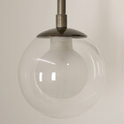 Kit 3 Arandelas Parede Globo Duplo Vidro Retangular Bronze