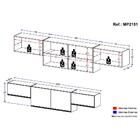 Kit 3 Armários De Cozinha Aéreos 4 Portas Veneza Multimóveis