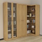 Kit 3 Armários Multiuso De Escritório Amendoa