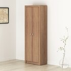 Kit 3 Armários Multiuso De Escritório Amendoa