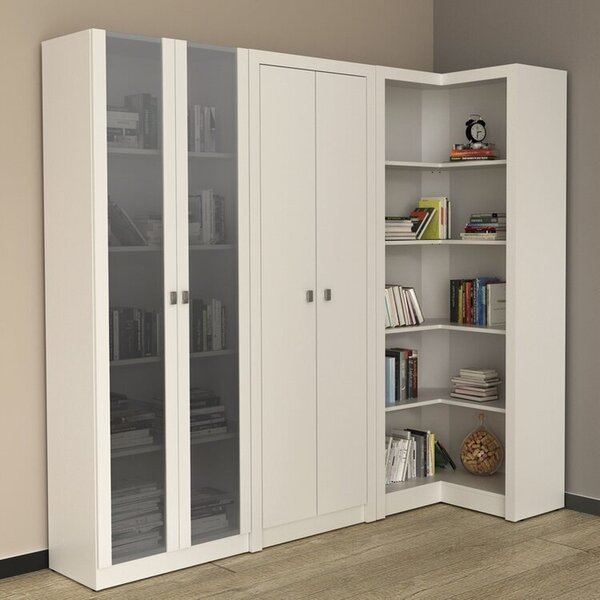 Kit 3 Armários Multiuso De Escritório Branco