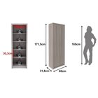 Kit 3 Armários Multiuso De Escritório Carvalho