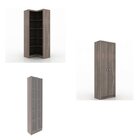 Kit 3 Armários Multiuso De Escritório Carvalho