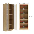 Kit 3 Armários Multiuso De Escritório Com 6 Portas Amendoa