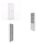 Kit 3 Armários Multiuso De Escritório Com 6 Portas Branco