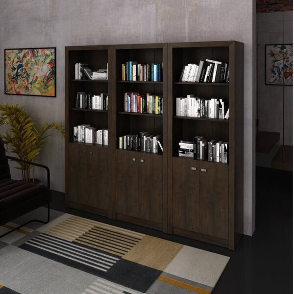 Kit 3 Armários Para Escritório Aberto 2 Portas E 3 Prateleira