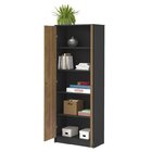 Kit 3 Armários Para Escritório Com Armário Alto E 2 Estantes