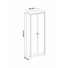 Kit 3 Armários Para Escritório Com Armário Alto E 2 Estantes