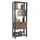 Kit 3 Armários Para Escritório Com Armário Alto E 2 Estantes