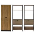 Kit 3 Armários Para Escritório Com Armário Alto E 2 Estantes