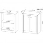 Kit 3 Armários Para Escritório Com Balcão, Armário E Estante