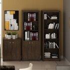 Kit 3 Armários Para Escritório Com Balcão, Armário E Estante