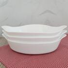 Kit 3 Assadeiras Travessas Grandes De Vidro Temperado 1,4l Op