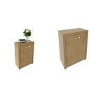 Kit 3 Balcões Me4103 Com 6 Portas E Prateleira 74,5cmx180cm A