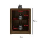 Kit 3 Balcões Me4103 Com 6 Portas E Prateleira 74,5cmx180cm N